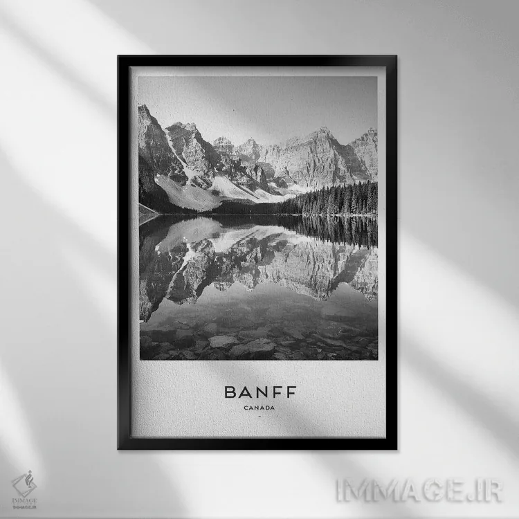 تابلو دکوراتیو بنف کانادا اثر نائومی دیویس - نمای قابدار مشکی