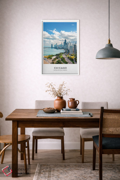 تابلو دکوراتیو شیکاگو آمریکا اثر نائومی دیویس - D5W