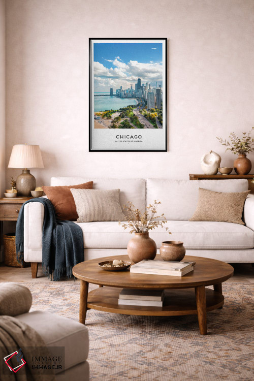 تابلو دکوراتیو شیکاگو آمریکا اثر نائومی دیویس - D4B
