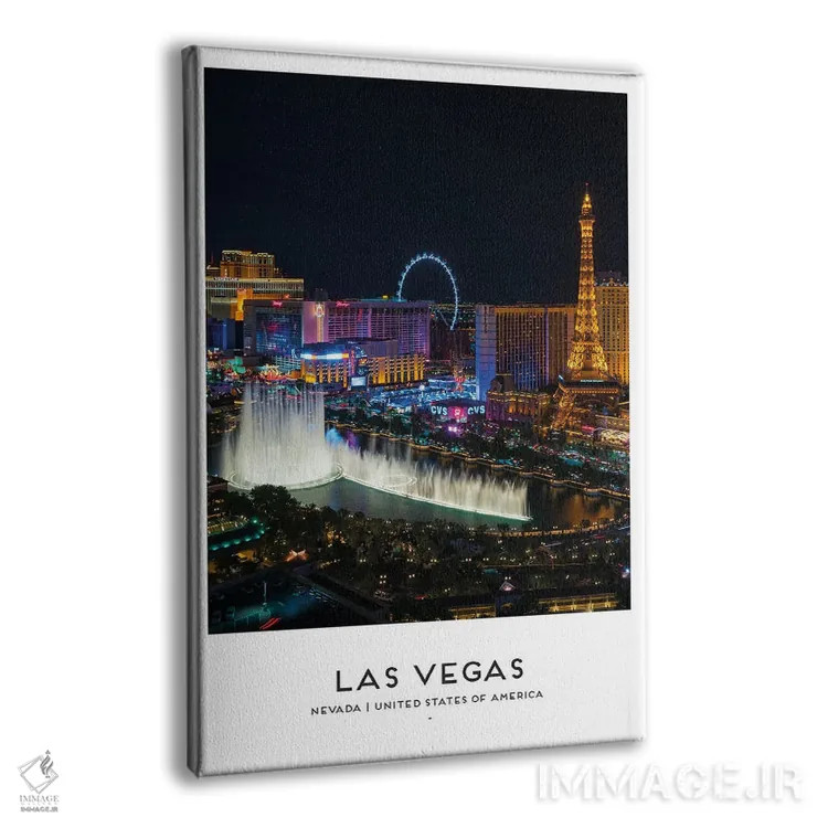 تابلو دکوراتیو لاس وگاس آمریکا اثر نائومی دیویس - نمای پرسپکتیو محصول