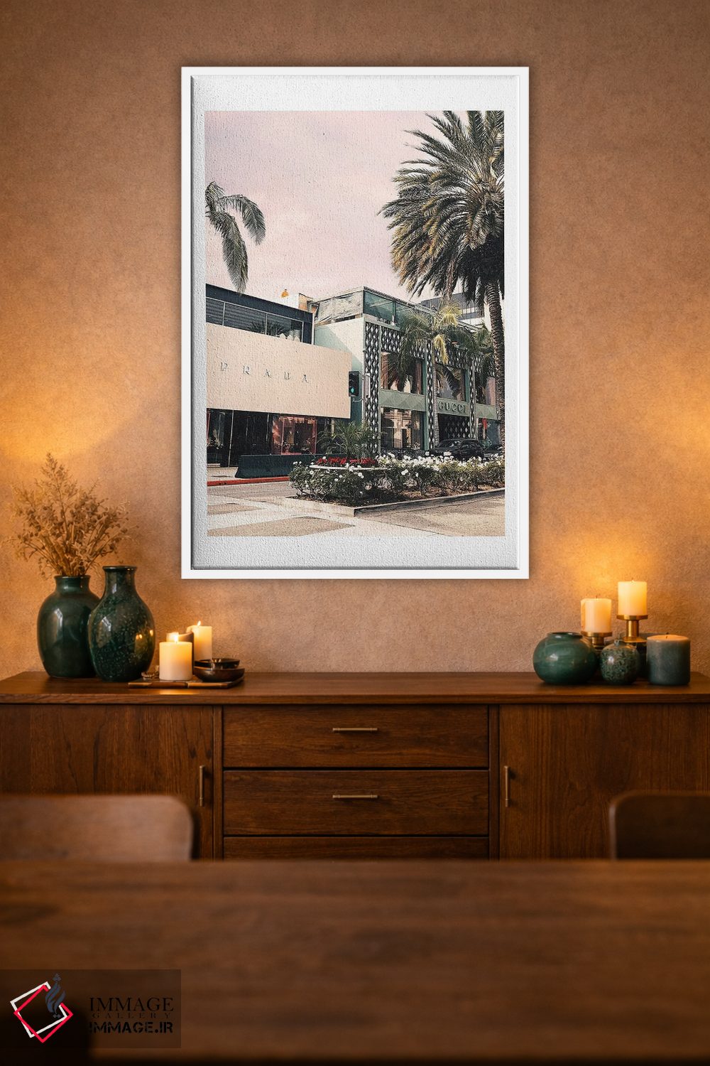 تابلو دکوراتیو نمای ویترین فروشگاه لباس اثر نائومی دیویس - D2W