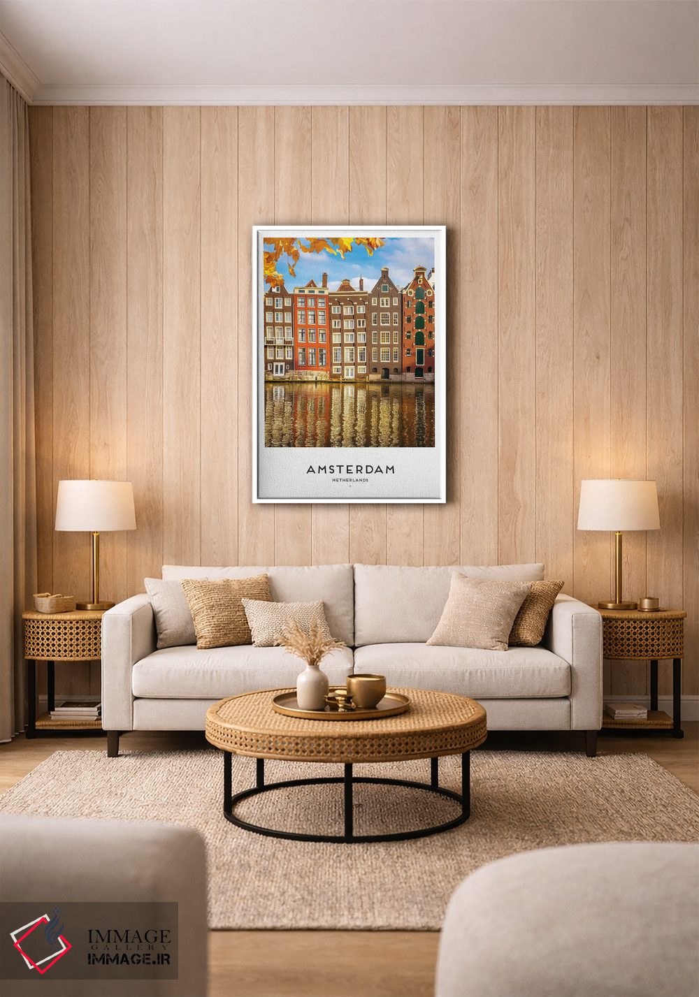 تابلو دکوراتیو آمستردام هلند اثر نائومی دیویس - D1W