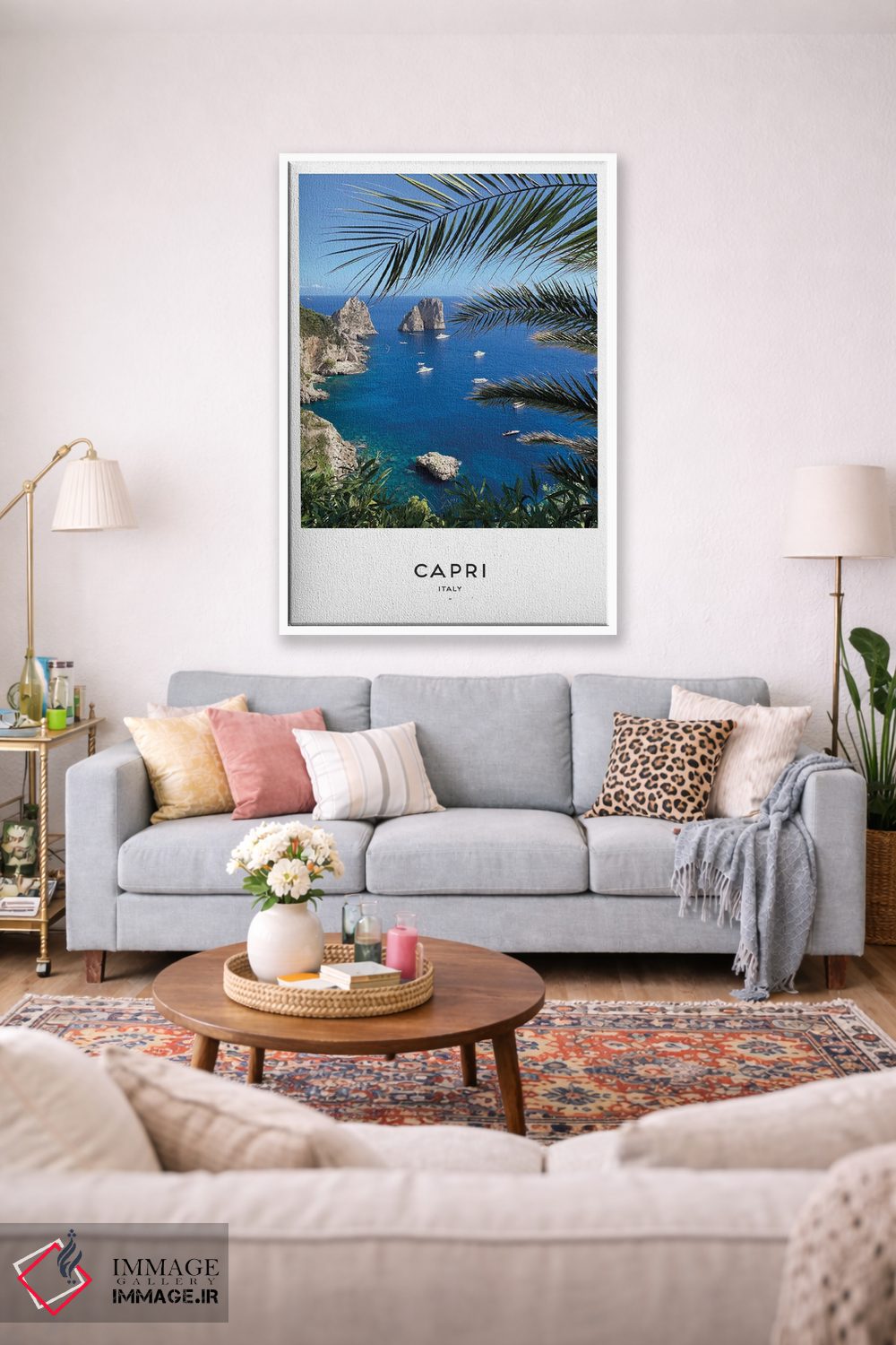 تابلو دکوراتیو کاپری ایتالیا اثر نائومی دیویس - D1W
