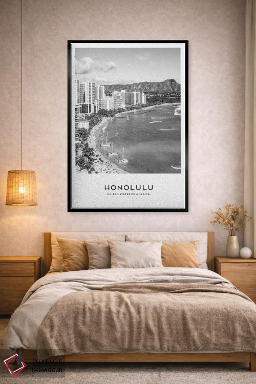 تابلو دکوراتیو هونولولو هاوایی اثر نائومی دیویس - D1B