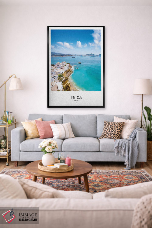 تابلو دکوراتیو ایبیزا اسپانیا اثر نائومی دیویس - D2B