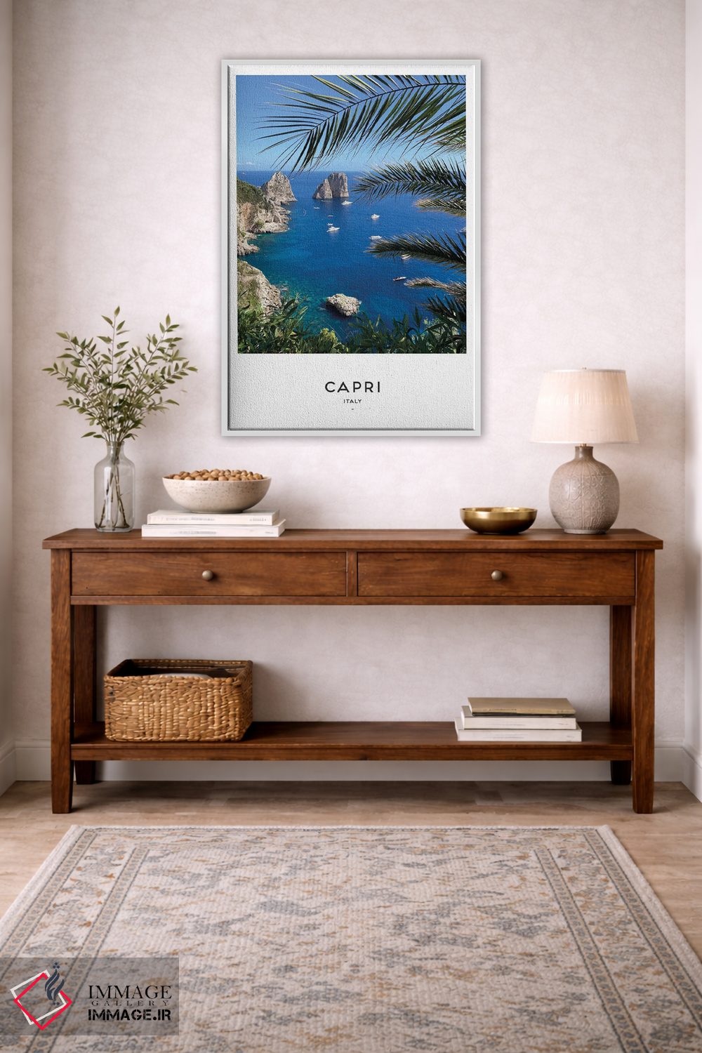 تابلو دکوراتیو کاپری ایتالیا اثر نائومی دیویس - D3W