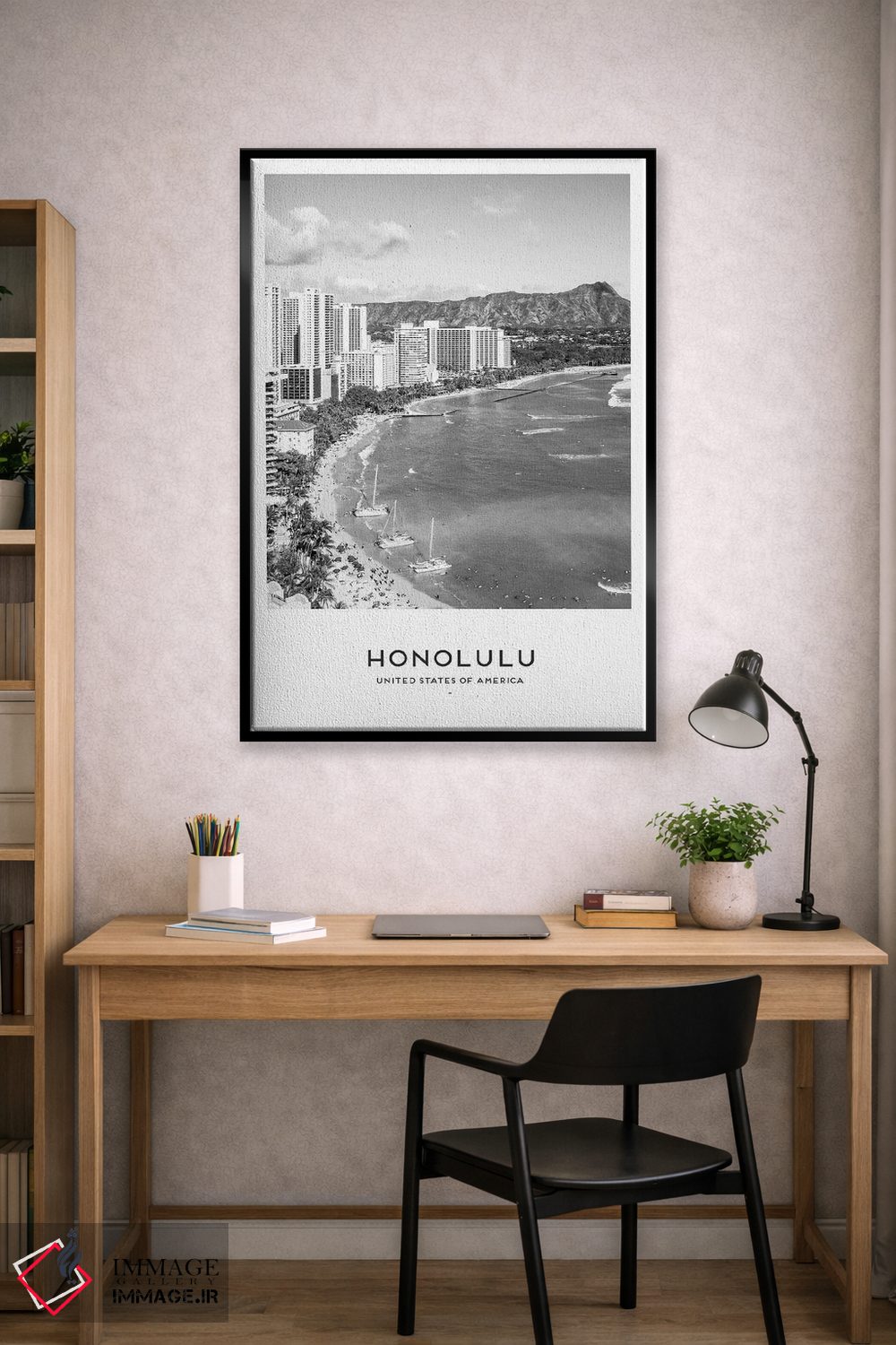 تابلو دکوراتیو هونولولو هاوایی اثر نائومی دیویس - D2B