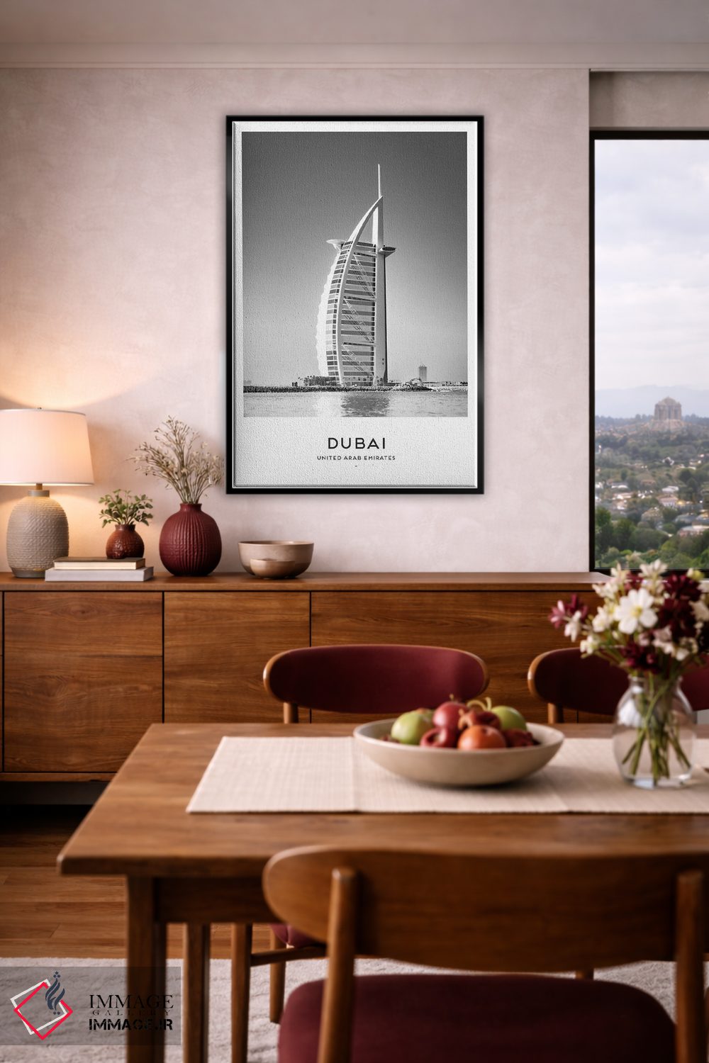 تابلو دکوراتیو دبی امارات متحده عربی اثر نائومی دیویس - D5B