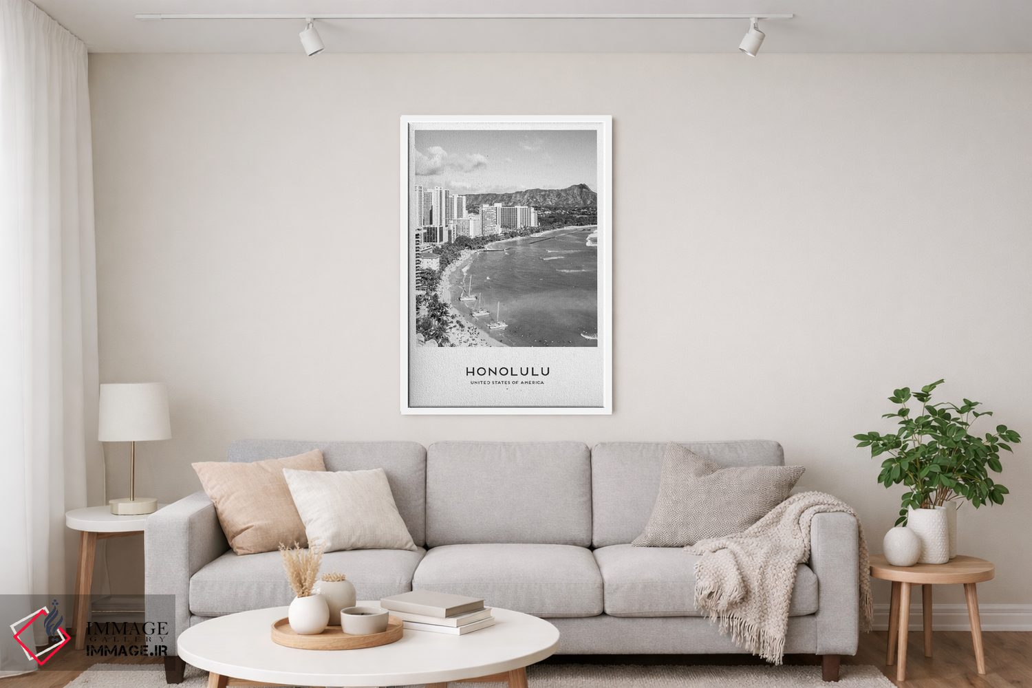 تابلو دکوراتیو هونولولو هاوایی اثر نائومی دیویس - D3W