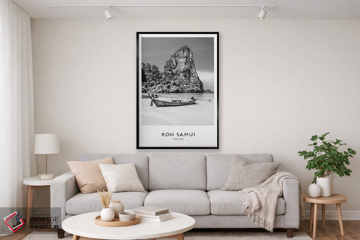 تابلو دکوراتیو کوه سامویی تایلند اثر نائومی دیویس - D3B