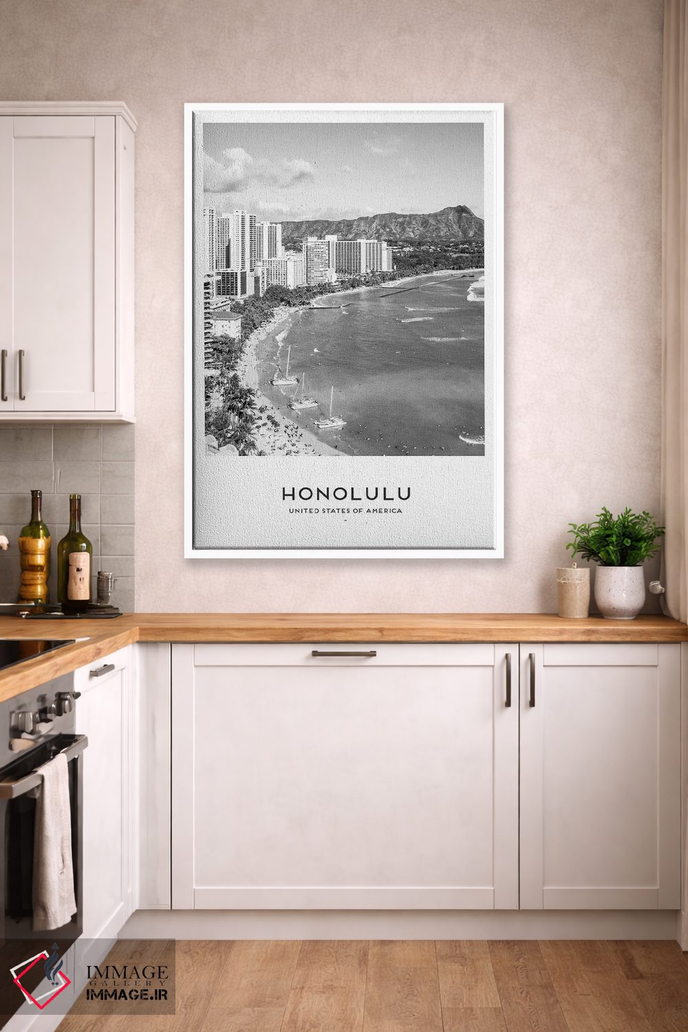 تابلو دکوراتیو هونولولو هاوایی اثر نائومی دیویس - D4W