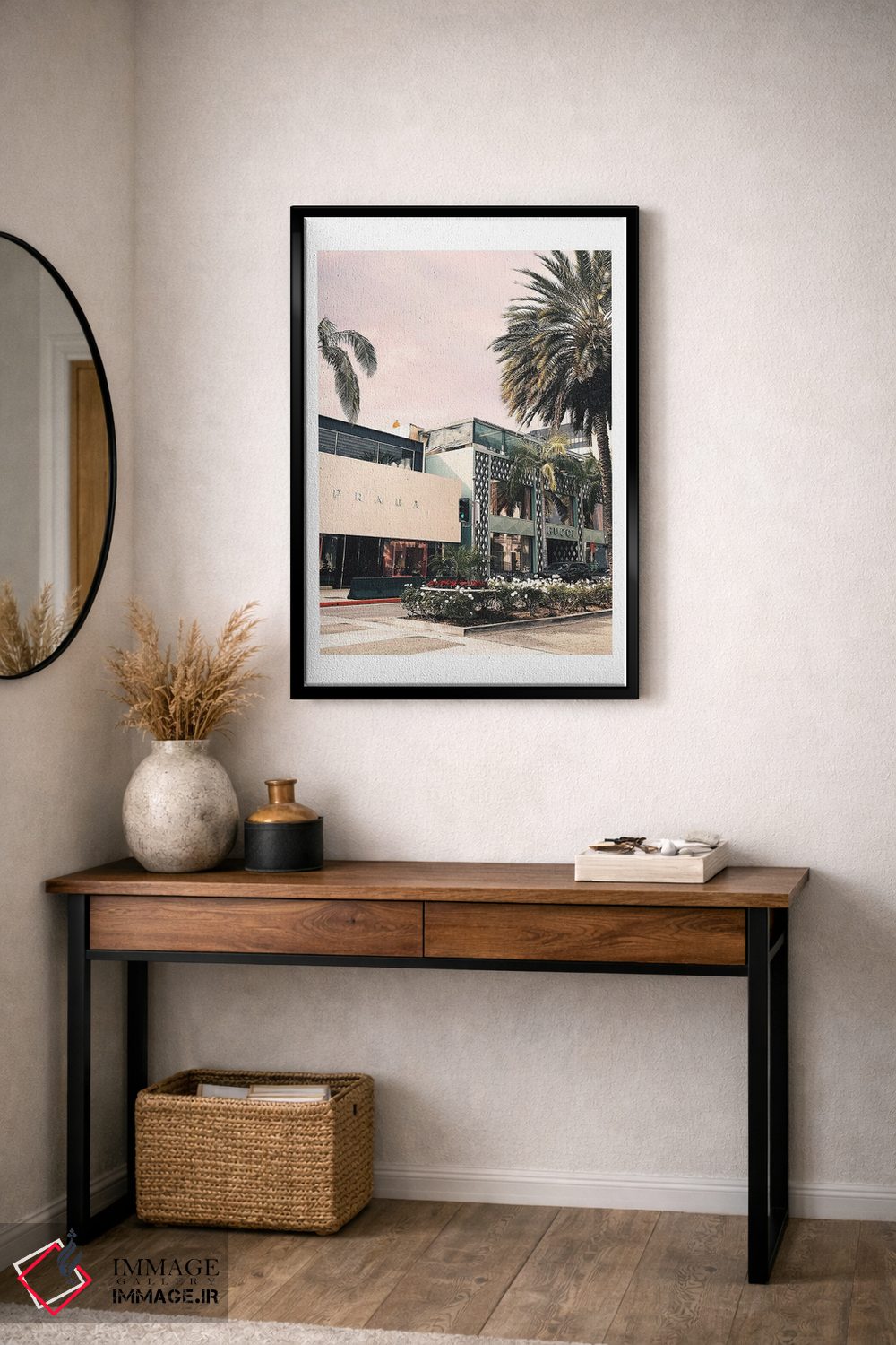 تابلو دکوراتیو نمای ویترین فروشگاه لباس اثر نائومی دیویس - D5B