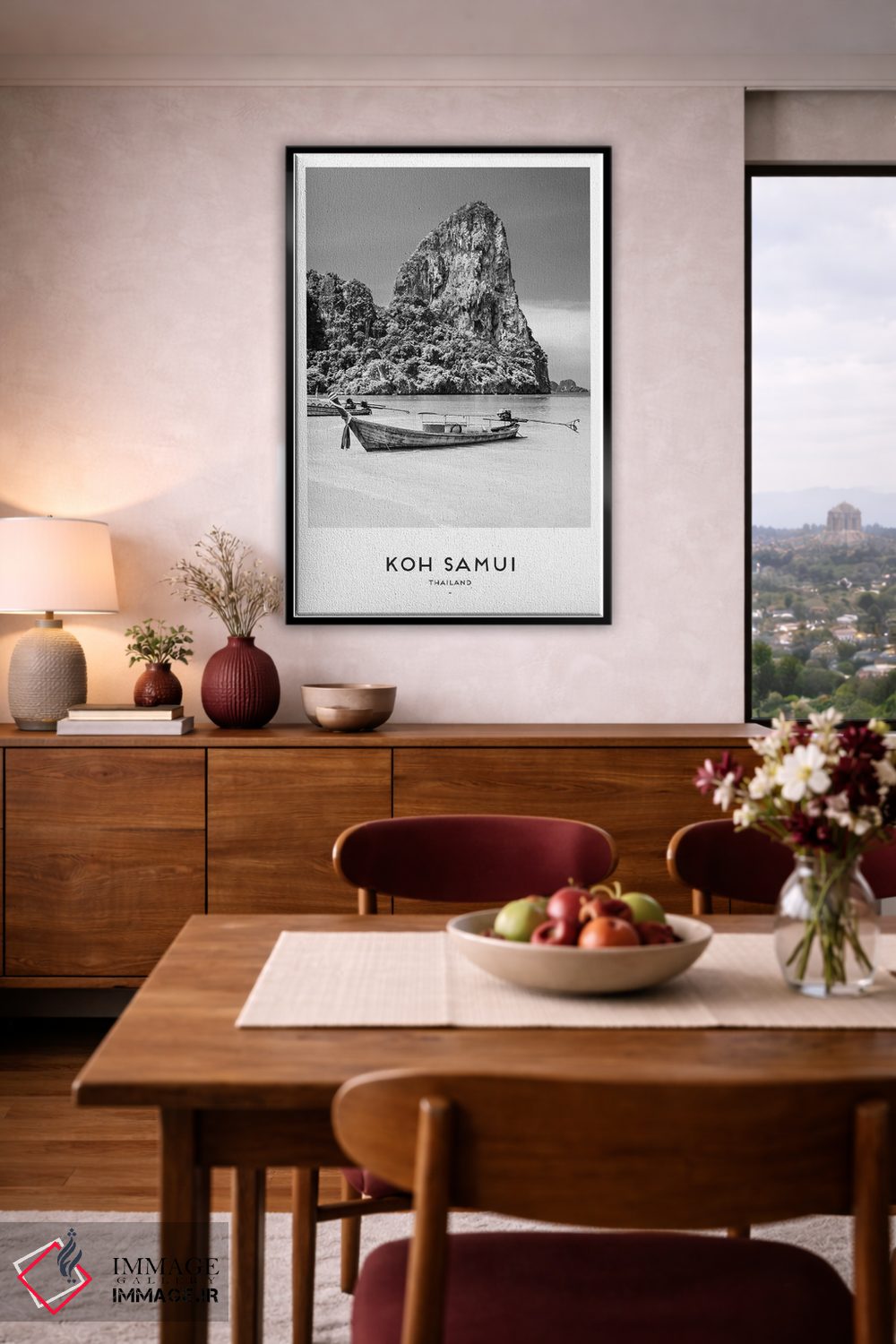 تابلو دکوراتیو کوه سامویی تایلند اثر نائومی دیویس - D5B