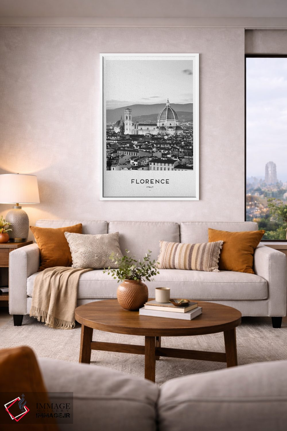 تابلو دکوراتیو فلورانس ایتالیا اثر نائومی دیویس - D5W