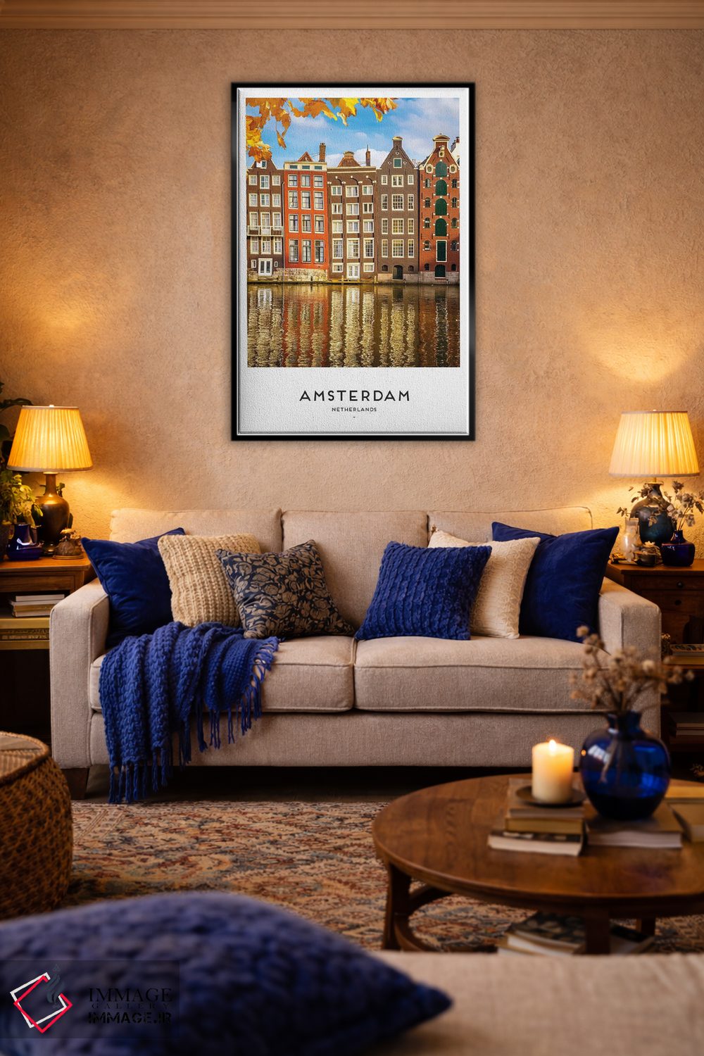 تابلو دکوراتیو آمستردام هلند اثر نائومی دیویس - D6B