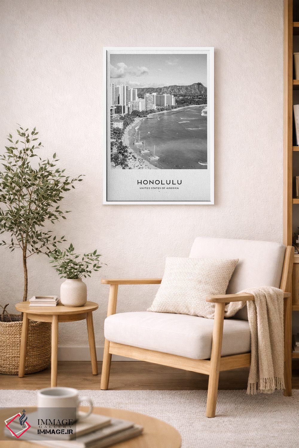 تابلو دکوراتیو هونولولو هاوایی اثر نائومی دیویس - D5W