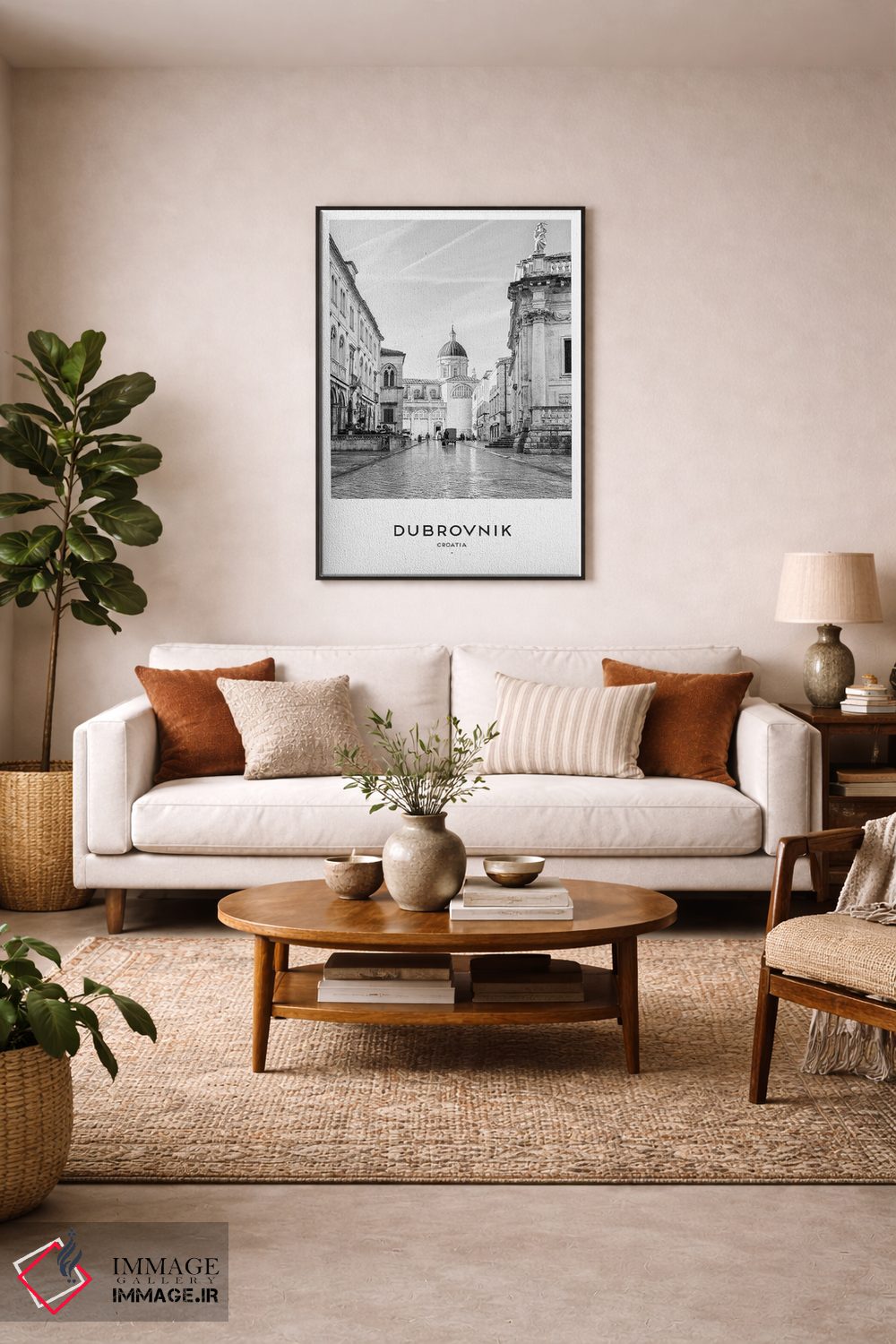 تابلو دکوراتیو دوبروونیک کرواسی اثر نائومی دیویس - D6B