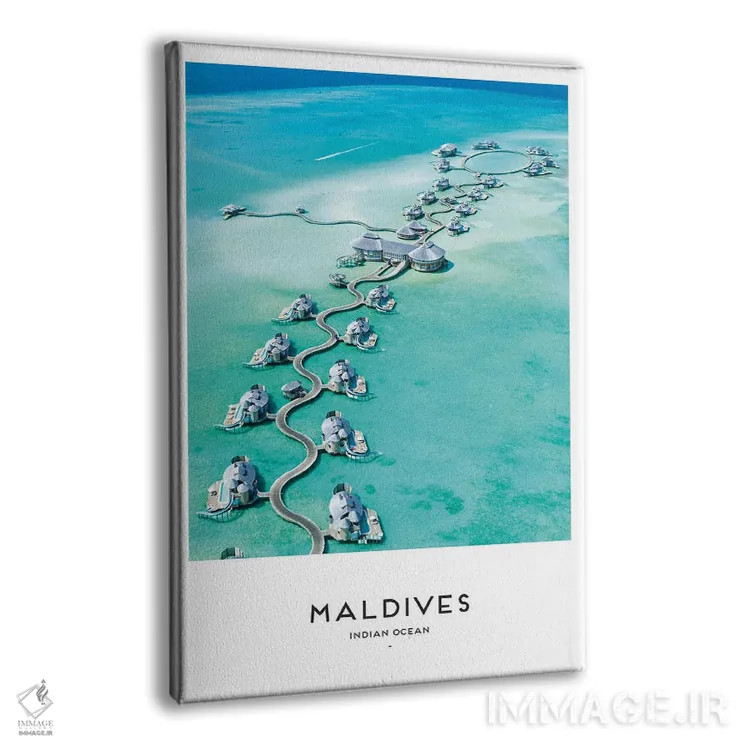 تابلو دکوراتیو مالدیو اثر نائومی دیویس - نمای پرسپکتیو محصول