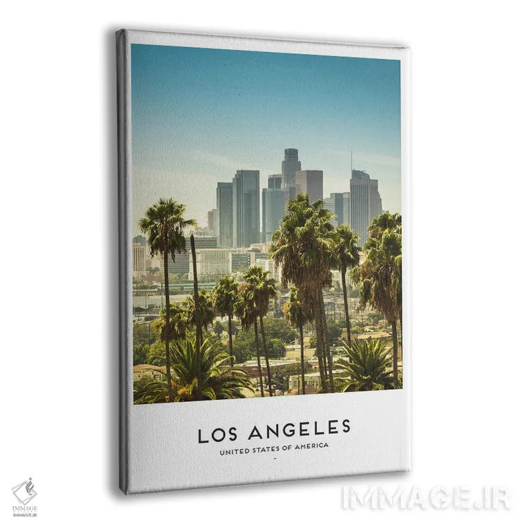 تابلو دکوراتیو لس آنجلس آمریکا اثر نائومی دیویس - نمای پرسپکتیو محصول