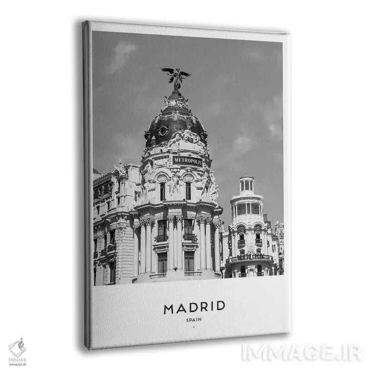 تابلو دکوراتیو مادرید اسپانیا اثر نائومی دیویس - نمای پرسپکتیو محصول