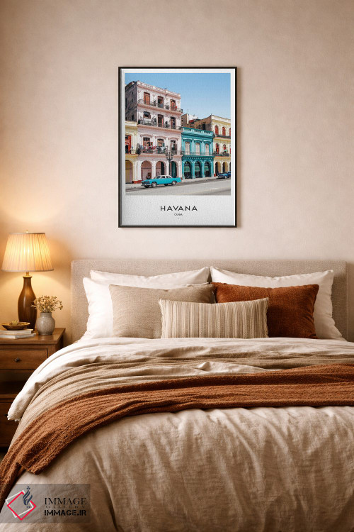 تابلو دکوراتیو هاوانا کوبا اثر نائومی دیویس - D6B