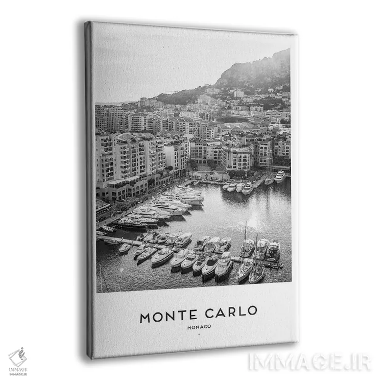 تابلو دکوراتیو مونت کارلو موناکو اثر نائومی دیویس - نمای پرسپکتیو محصول