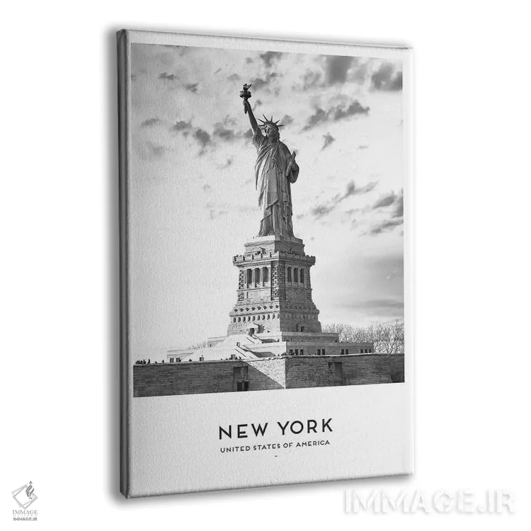 تابلو دکوراتیو مجسمه آزادی نیویورک اثر نائومی دیویس - نمای پرسپکتیو محصول