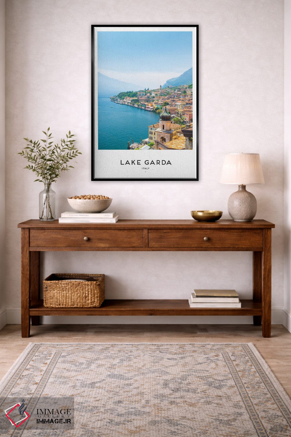 تابلو دکوراتیو دریاچه گاردا ایتالیا اثر نائومی دیویس - D3B