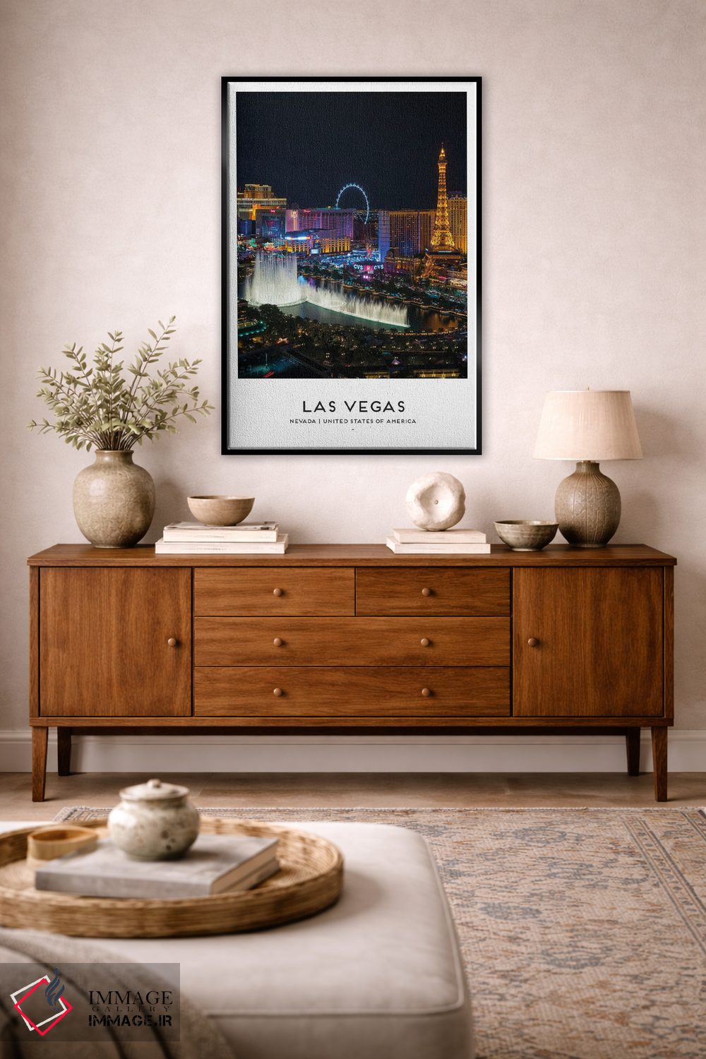 تابلو دکوراتیو لاس وگاس آمریکا اثر نائومی دیویس - D3B