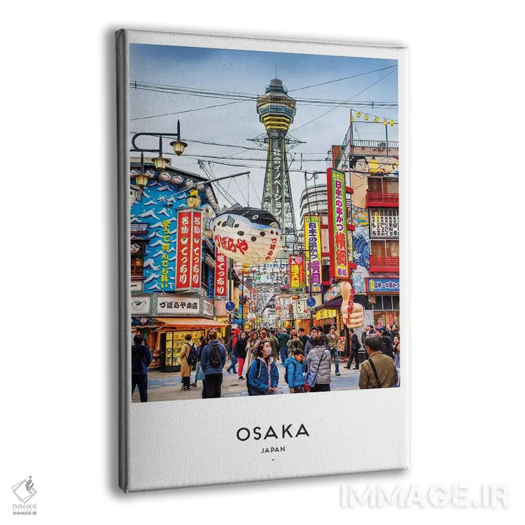 تابلو دکوراتیو اوساکا ژاپن اثر نائومی دیویس - نمای پرسپکتیو محصول