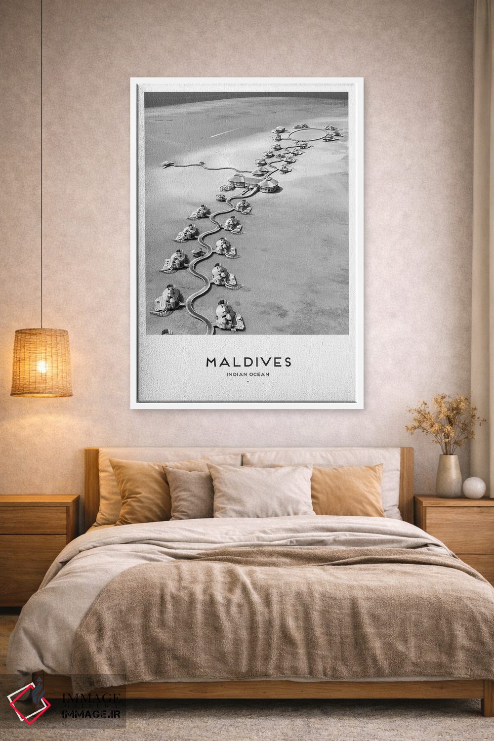 تابلو دکوراتیو مالدیو اثر نائومی دیویس - D1W