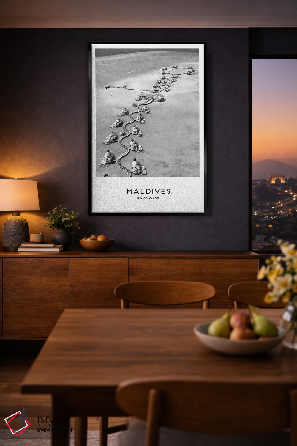 تابلو دکوراتیو مالدیو اثر نائومی دیویس - D2B