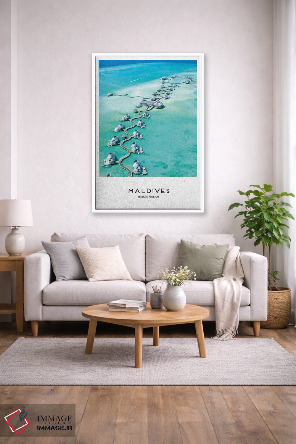 تابلو دکوراتیو مالدیو اثر نائومی دیویس - D1W