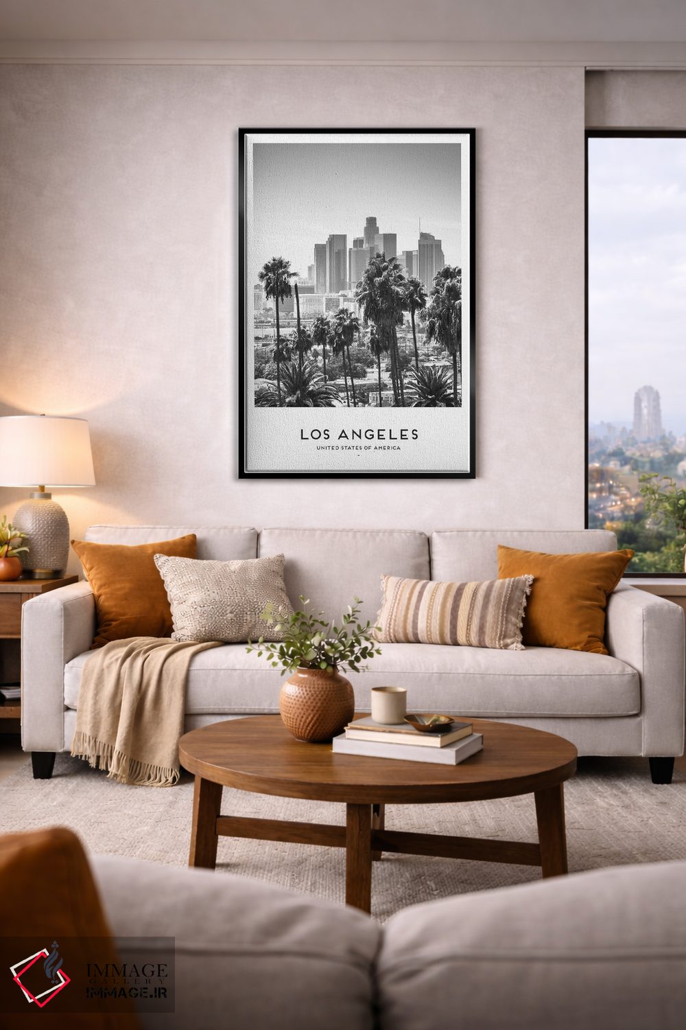 تابلو دکوراتیو لس آنجلس آمریکا اثر نائومی دیویس - D3B