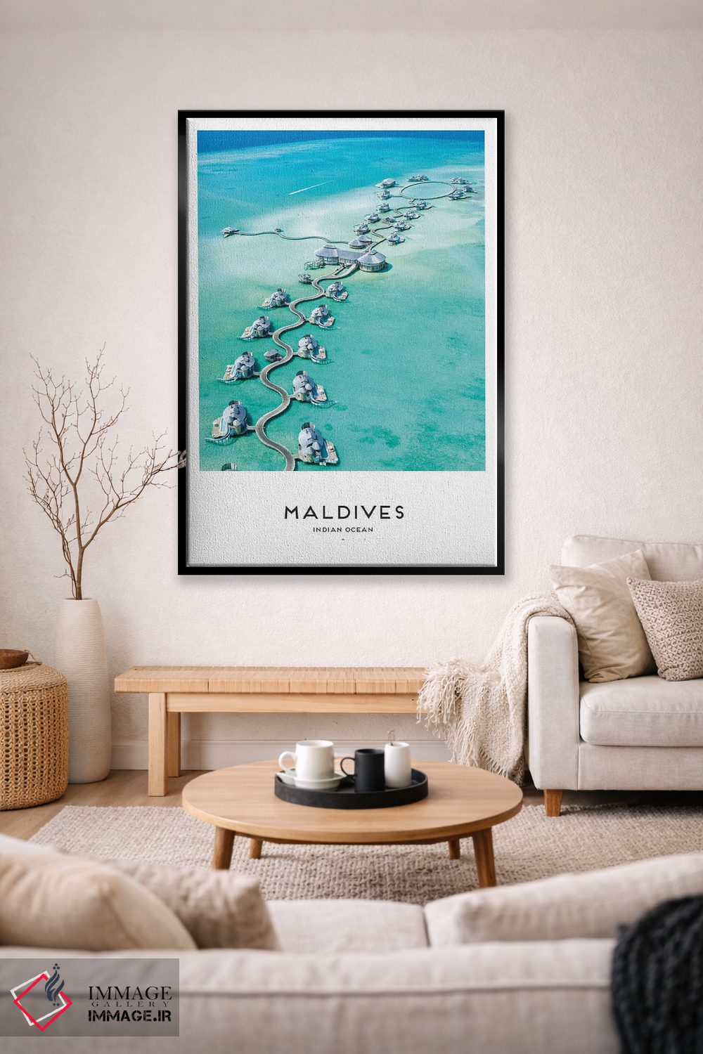 تابلو دکوراتیو مالدیو اثر نائومی دیویس - D2B