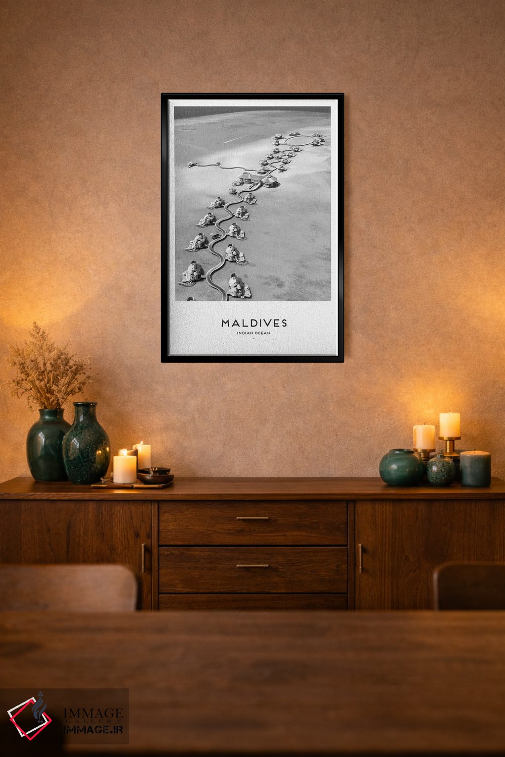 تابلو دکوراتیو مالدیو اثر نائومی دیویس - D3B