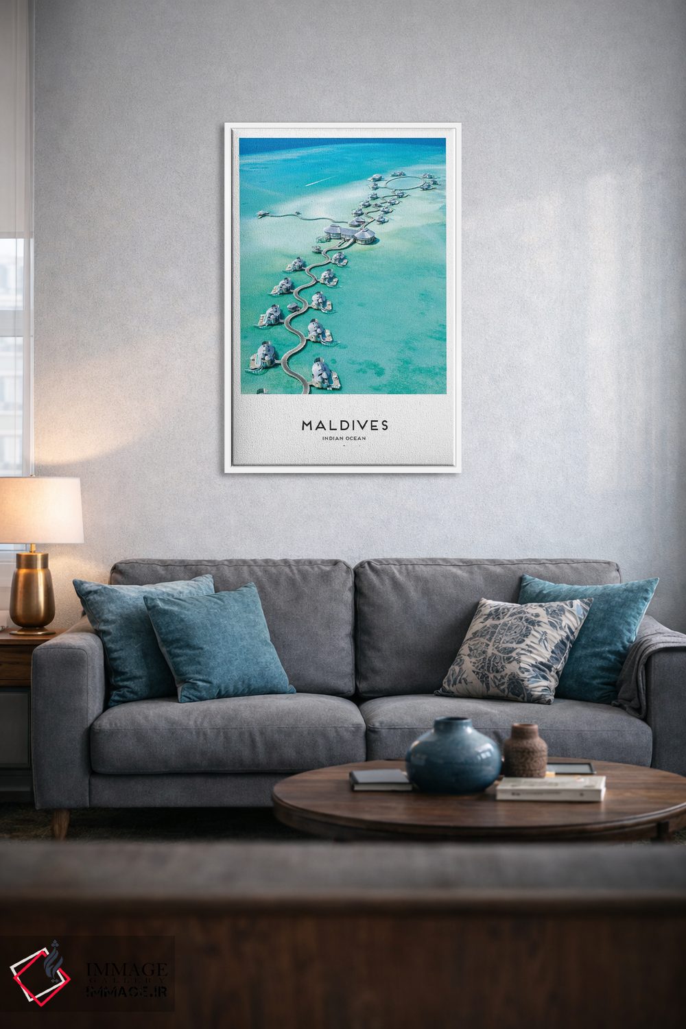 تابلو دکوراتیو مالدیو اثر نائومی دیویس - D4W
