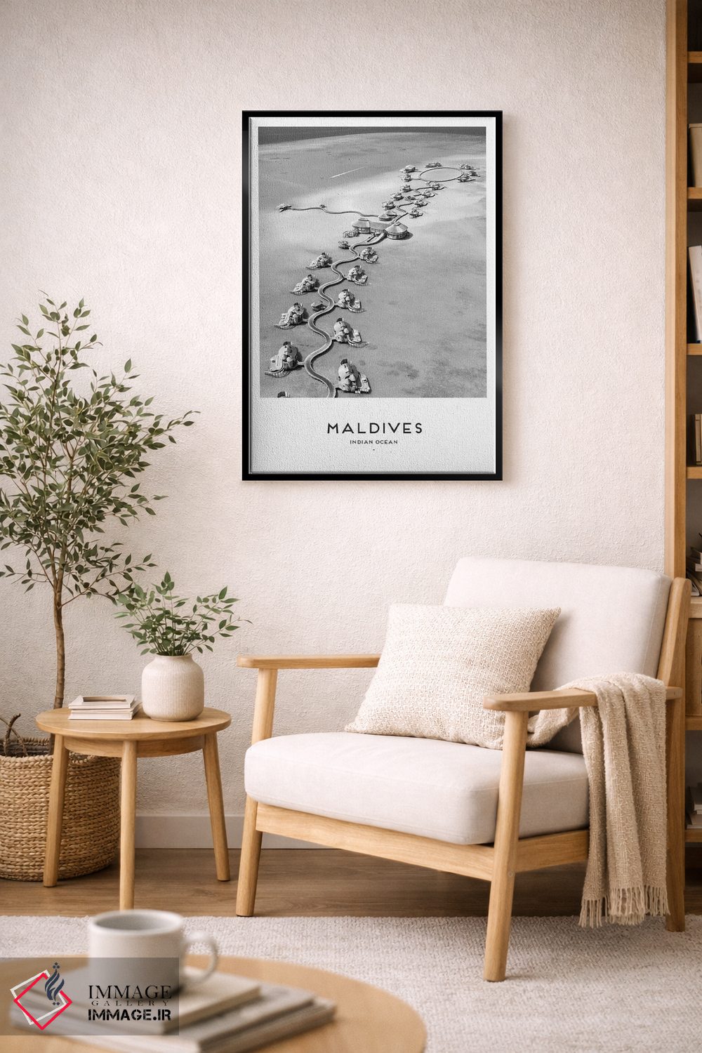 تابلو دکوراتیو مالدیو اثر نائومی دیویس - D4B