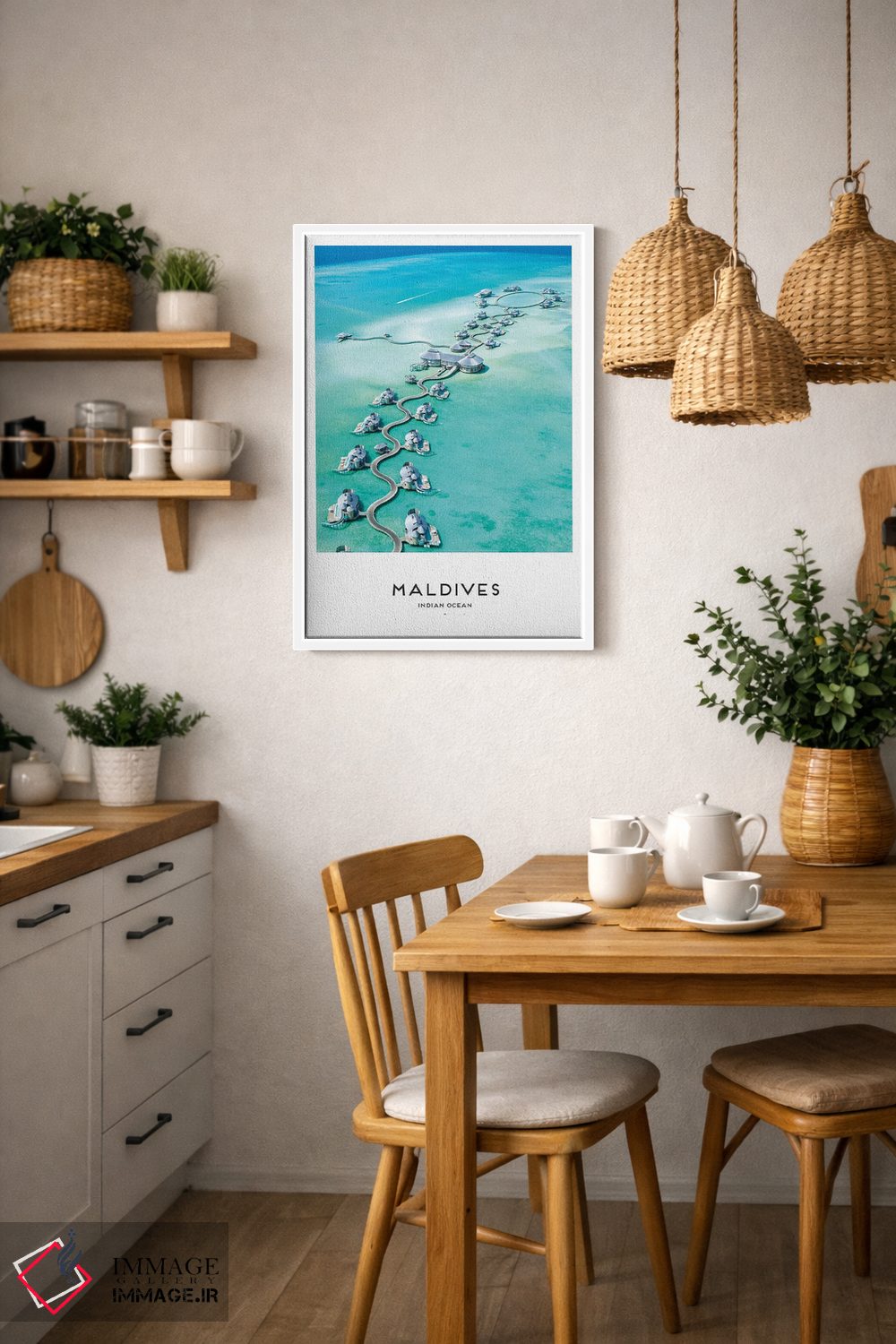 تابلو دکوراتیو مالدیو اثر نائومی دیویس - D3W