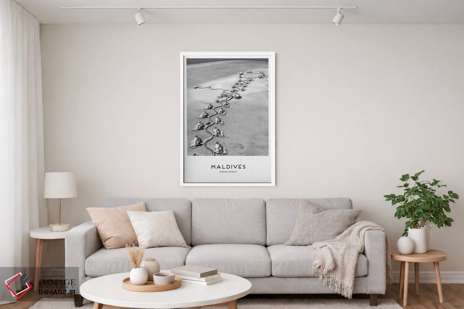 تابلو دکوراتیو مالدیو اثر نائومی دیویس - D5W