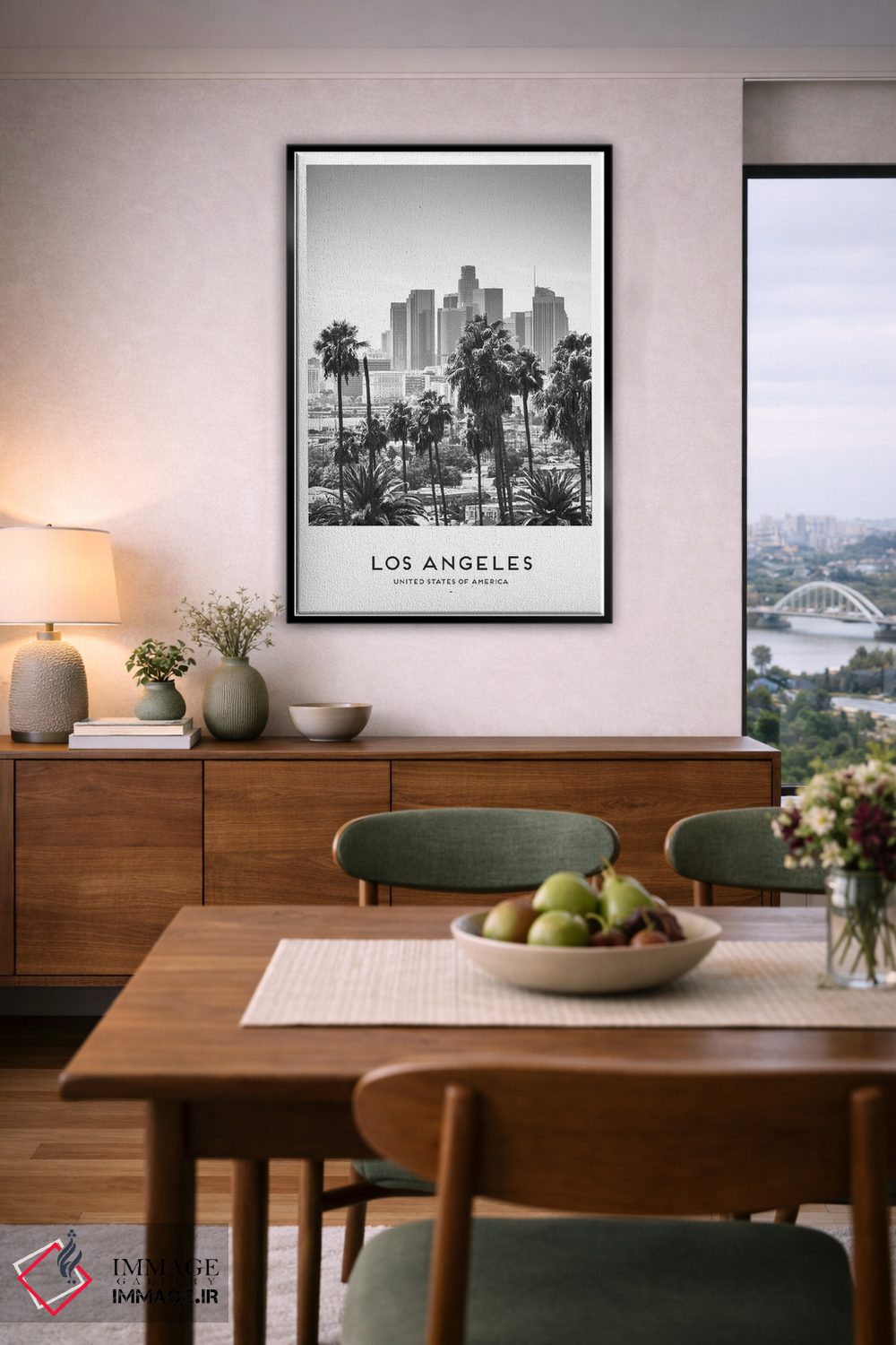 تابلو دکوراتیو لس آنجلس آمریکا اثر نائومی دیویس - D6B