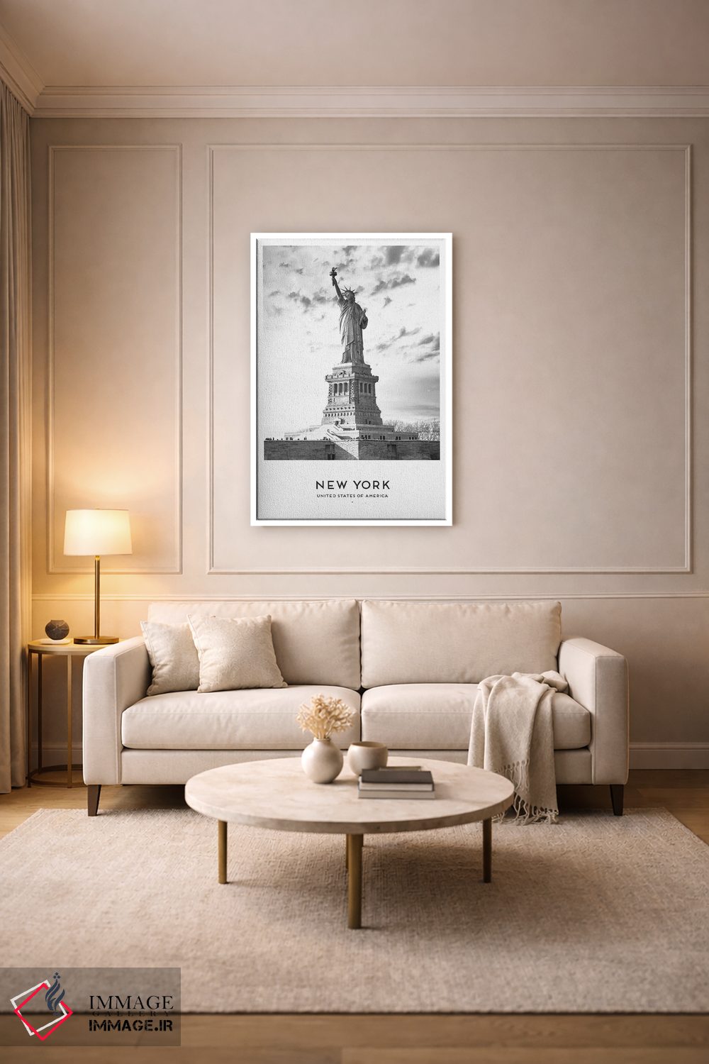 تابلو دکوراتیو مجسمه آزادی نیویورک اثر نائومی دیویس - D3W