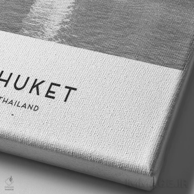 تابلو دکوراتیو پوکت تایلند اثر نائومی دیویس - نمای نزدیک بافت بوم