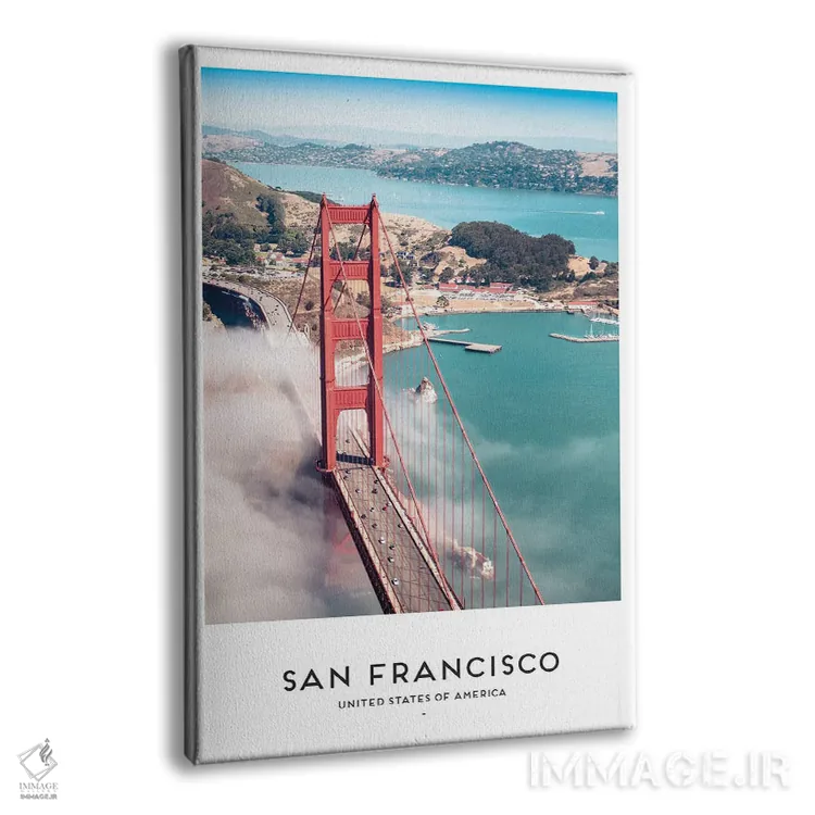 تابلو دکوراتیو سان فرانسیسکو آمریکا اثر نائومی دیویس - نمای پرسپکتیو محصول