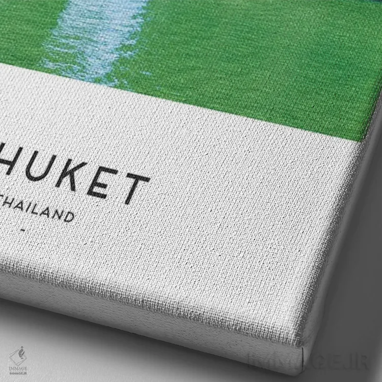 تابلو دکوراتیو پوکت تایلند اثر نائومی دیویس - نمای نزدیک بافت بوم