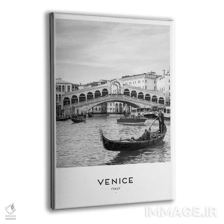 تابلو دکوراتیو گوندولا ونیز اثر نائومی دیویس - نمای پرسپکتیو محصول