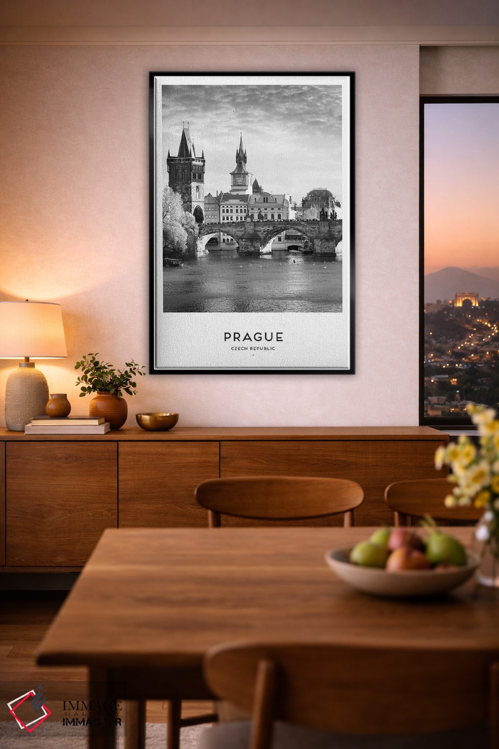 تابلو دکوراتیو پراگ جمهوری چک اثر نائومی دیویس - D3B