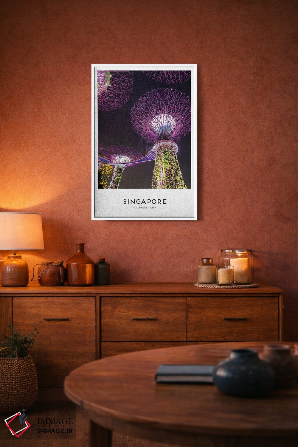 تابلو دکوراتیو سنگاپور اثر نائومی دیویس - D3W