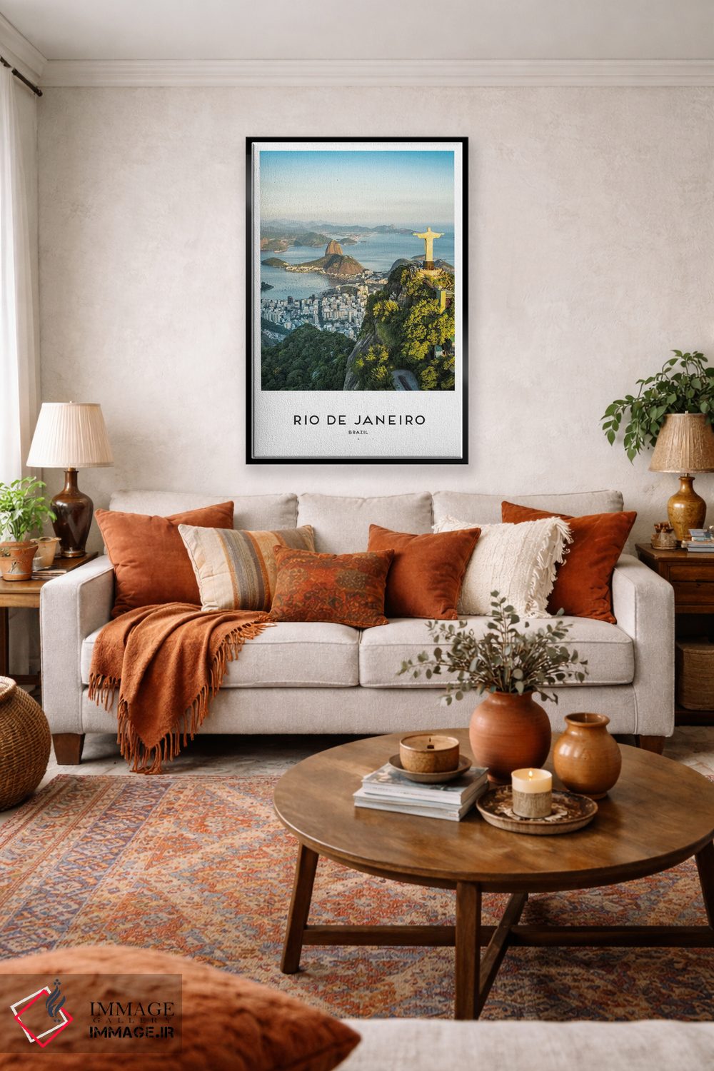 تابلو دکوراتیو ریو برزیل اثر نائومی دیویس - D4B