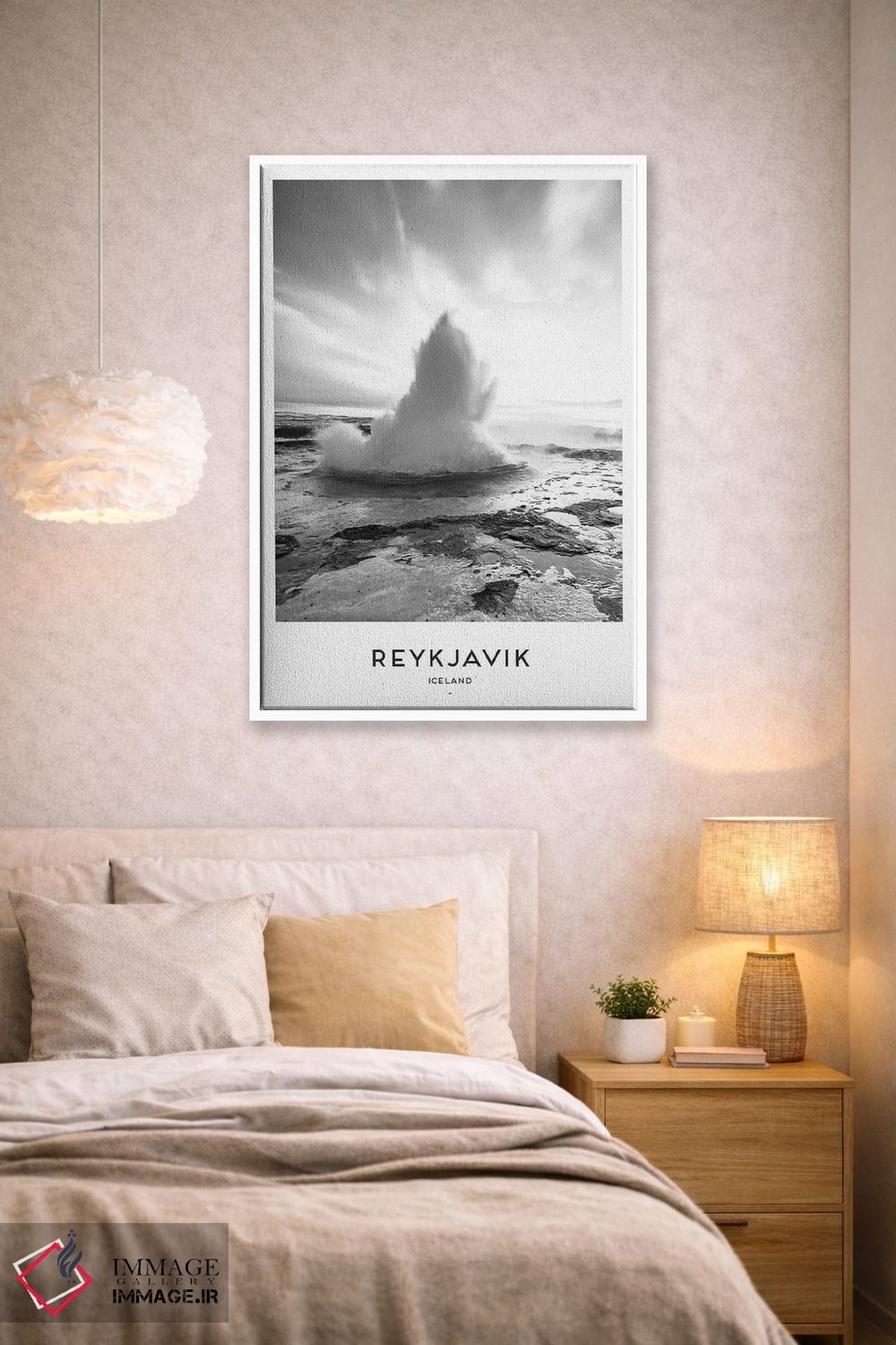 تابلو دکوراتیو ریکیاویک ایسلند اثر نائومی دیویس - D1W